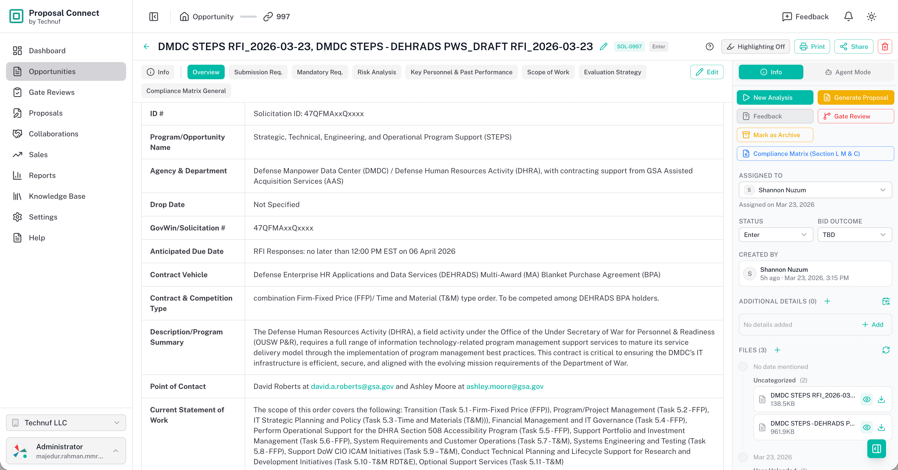 Opportunity Analysis