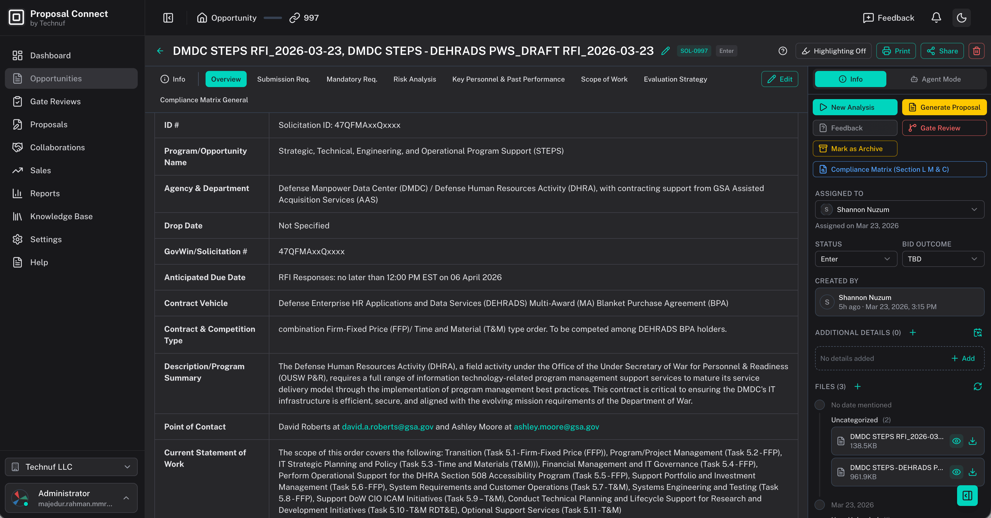 Opportunity Analysis