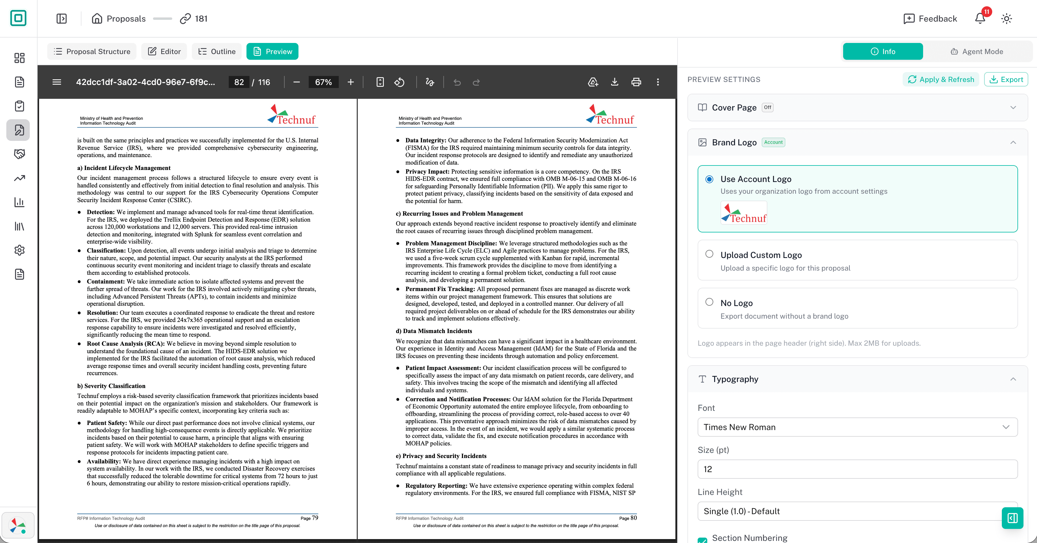 AI Proposal Generation