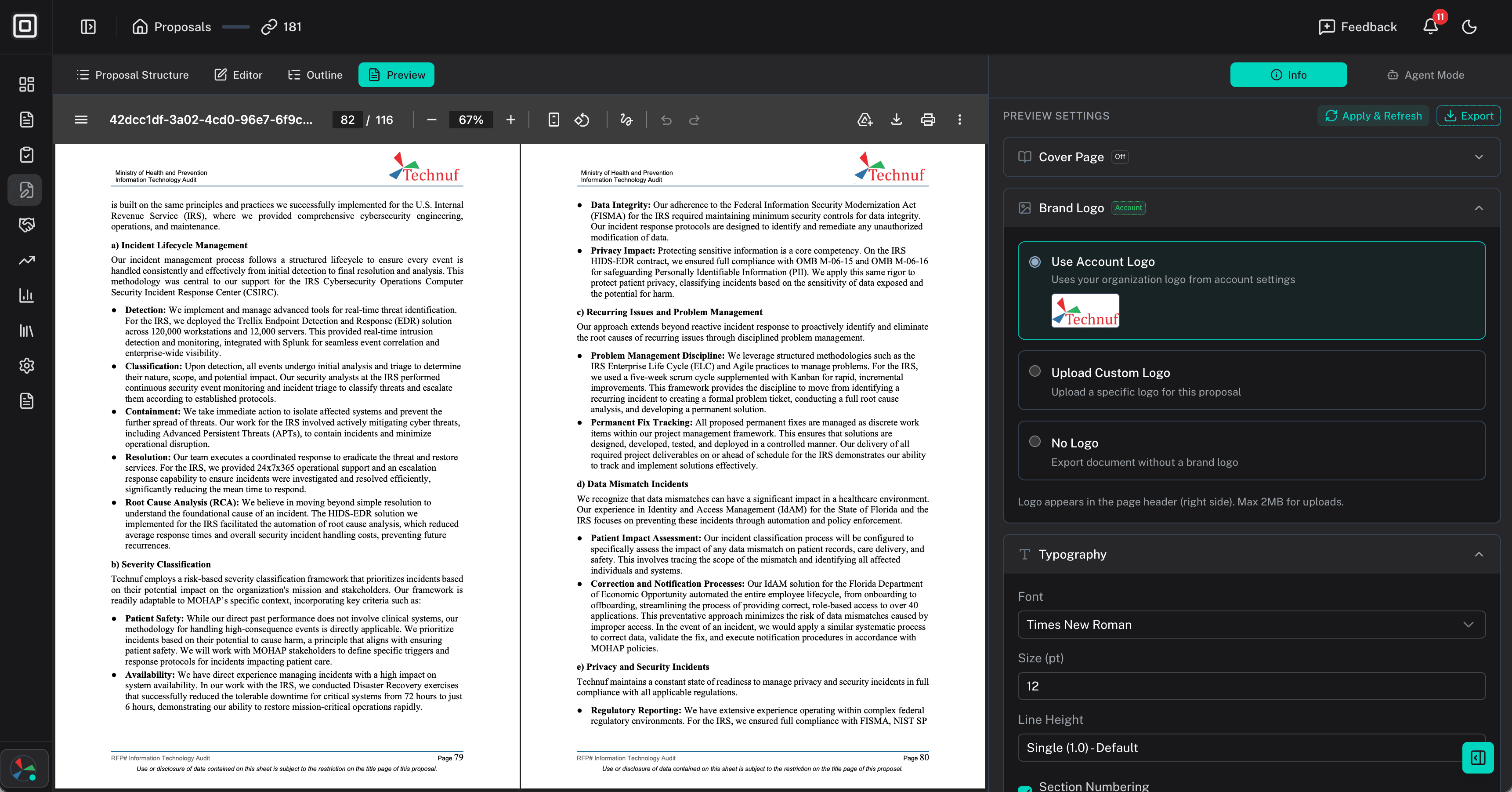 AI Proposal Generation