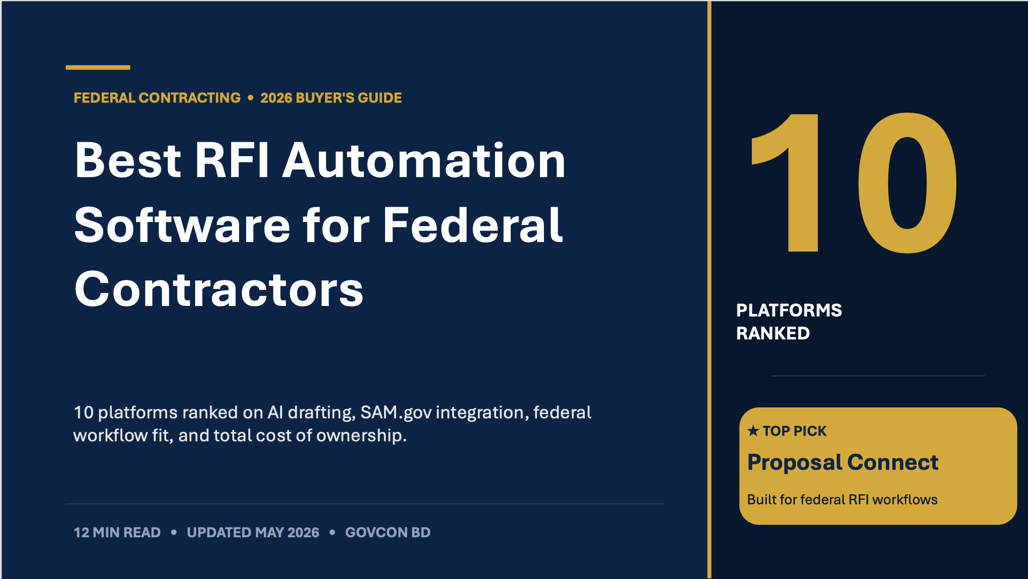 10 Best RFI Automation Software for Government Contractors (2026)
